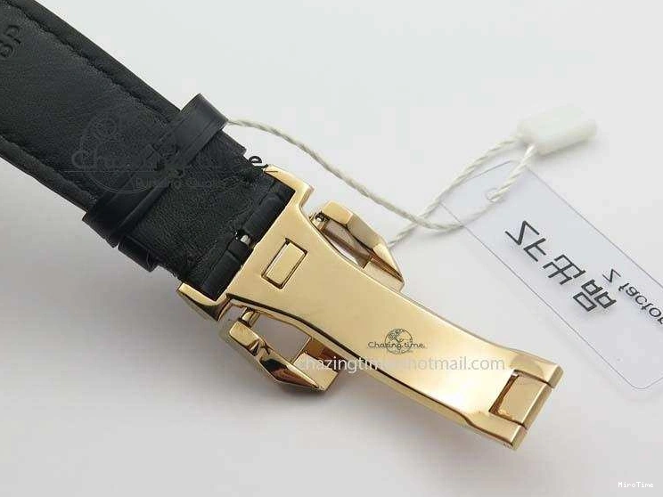 MIROTIME 0324 Portuguese Chrono RG IW371433 Jackie Chan ZF 1:1 Best Edition Gray Dial On Black Leather Strap A7750 V WrinkleFree 7273